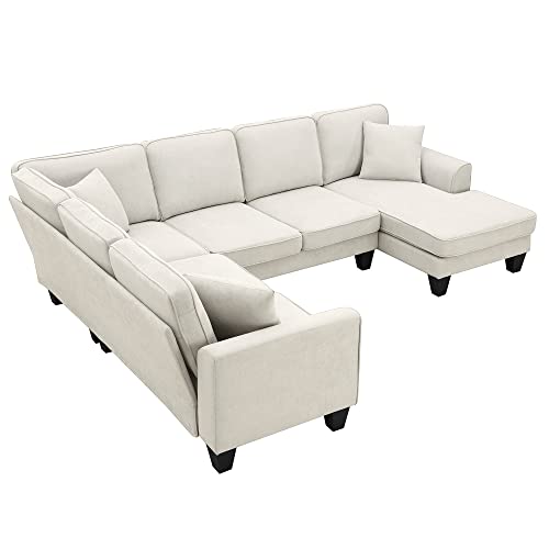 7 Seat Modular Sectional Sofa with 3 Pillows Y387731