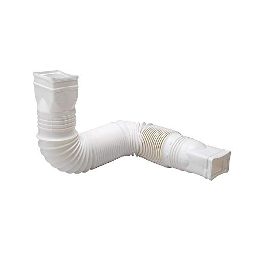 Black Flexible Downspout Extension Gutter Connector, 25 to 55 inches M843