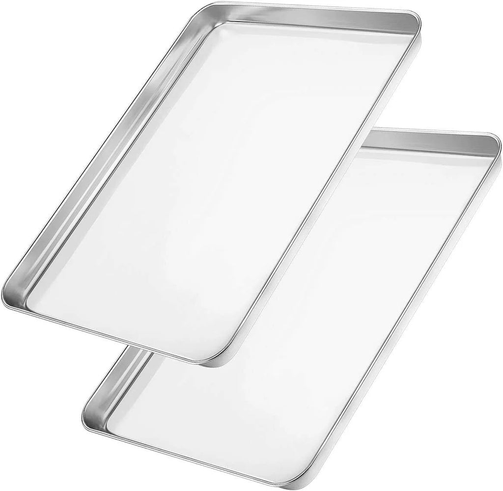 Set of 2 Stainless Steel Baking Sheets F608921