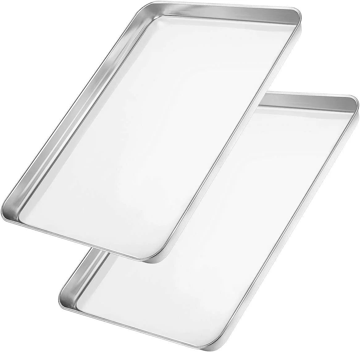 Set of 2 Stainless Steel Baking Sheets F608921
