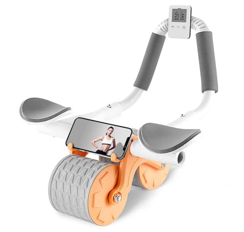 Ab Roller Wheel with Timer & Knee Mat, Elbow Support F304195