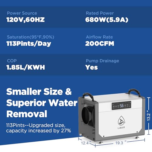 Crawl Space Dehumidifier with Pump V80026