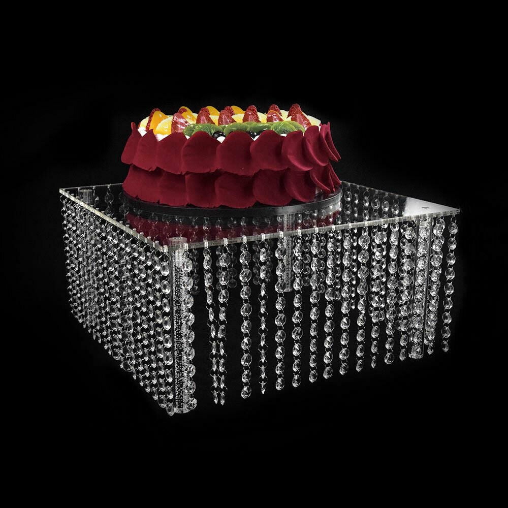 Set of 3 Clear Acrylic Cake Stands B86526