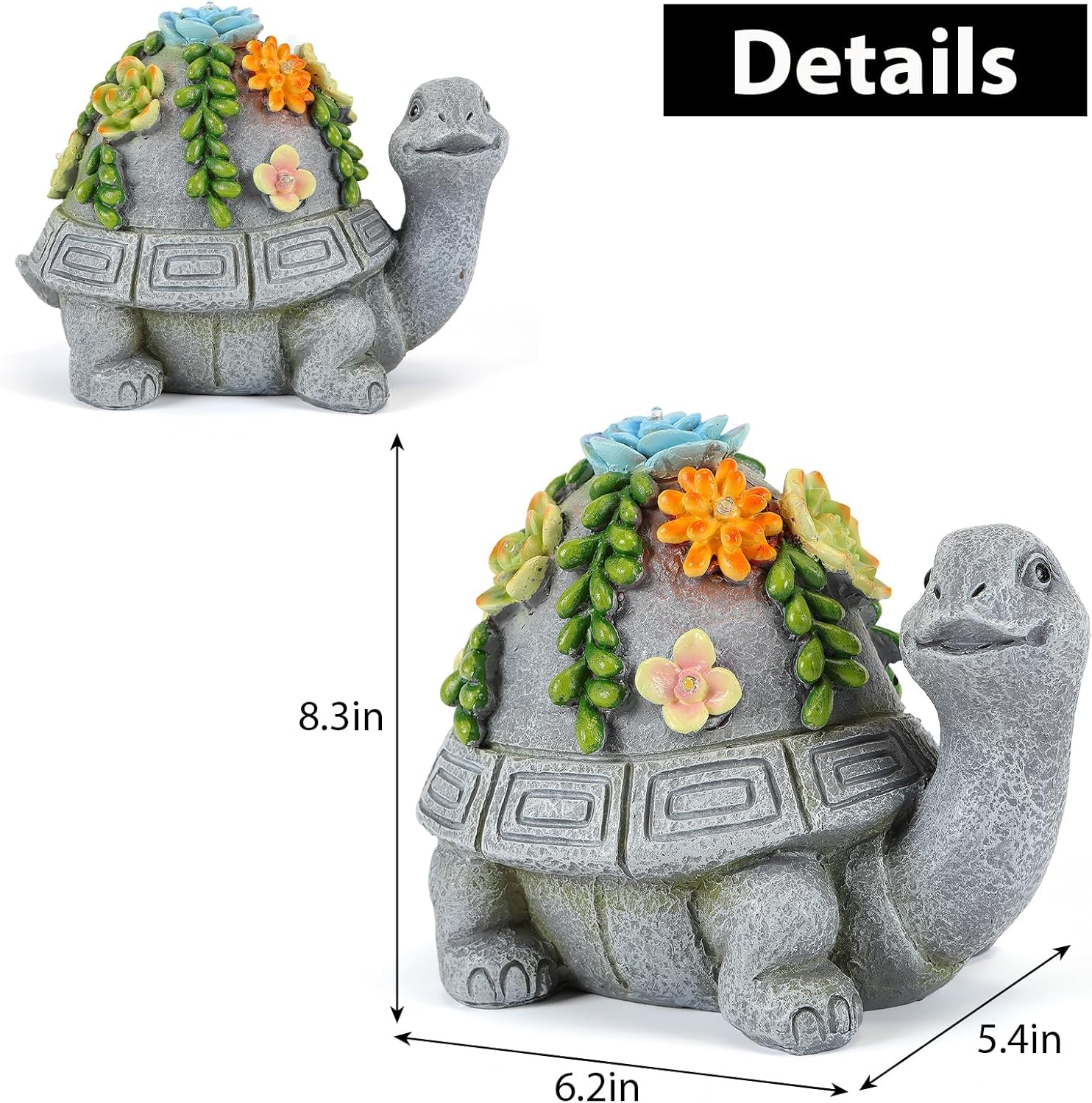 Turtle Statue with LED Lights S210036