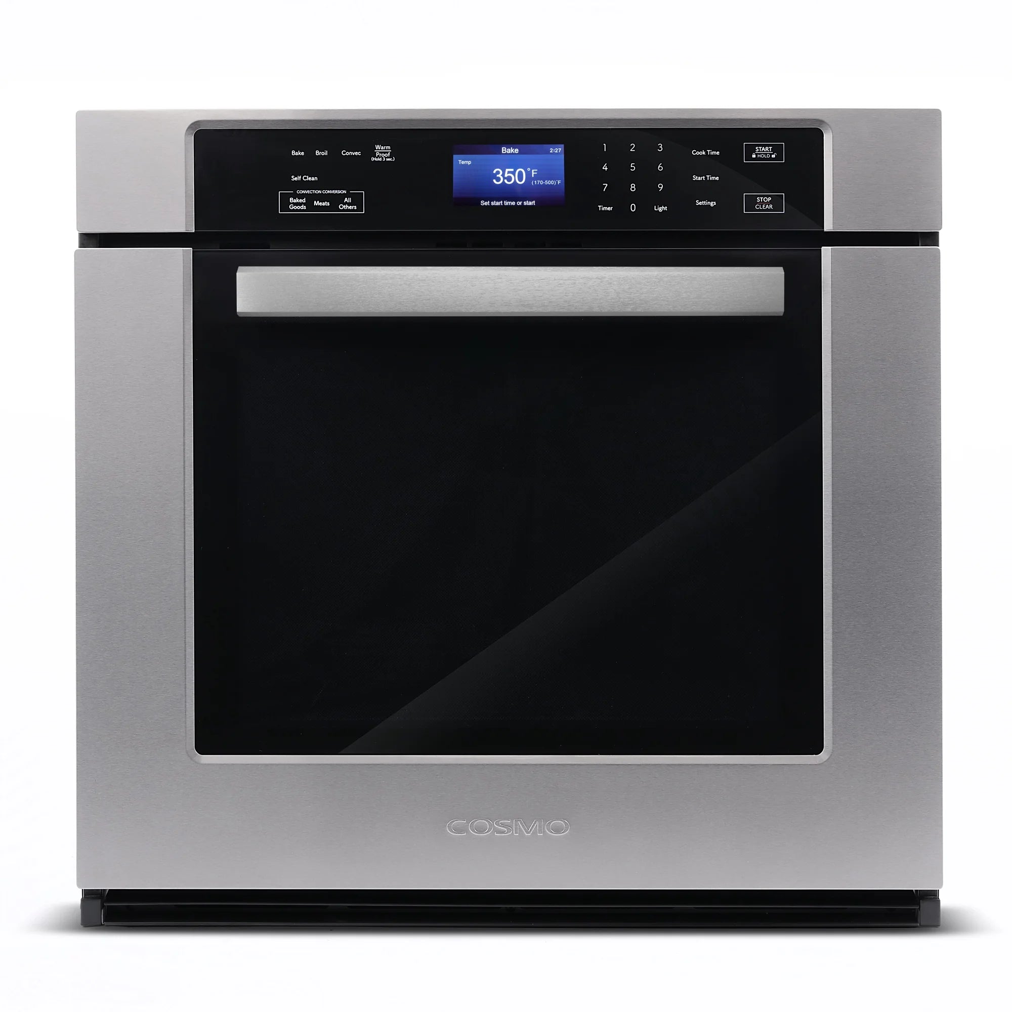 5 Piece Kitchen Appliance Package With 36" Electric Cooktop 30" Single Electric Wall Oven 24.4" Countertop Microwave French Door Refrigerator 24" Built-in Fully Integrated Dishwasher W157808