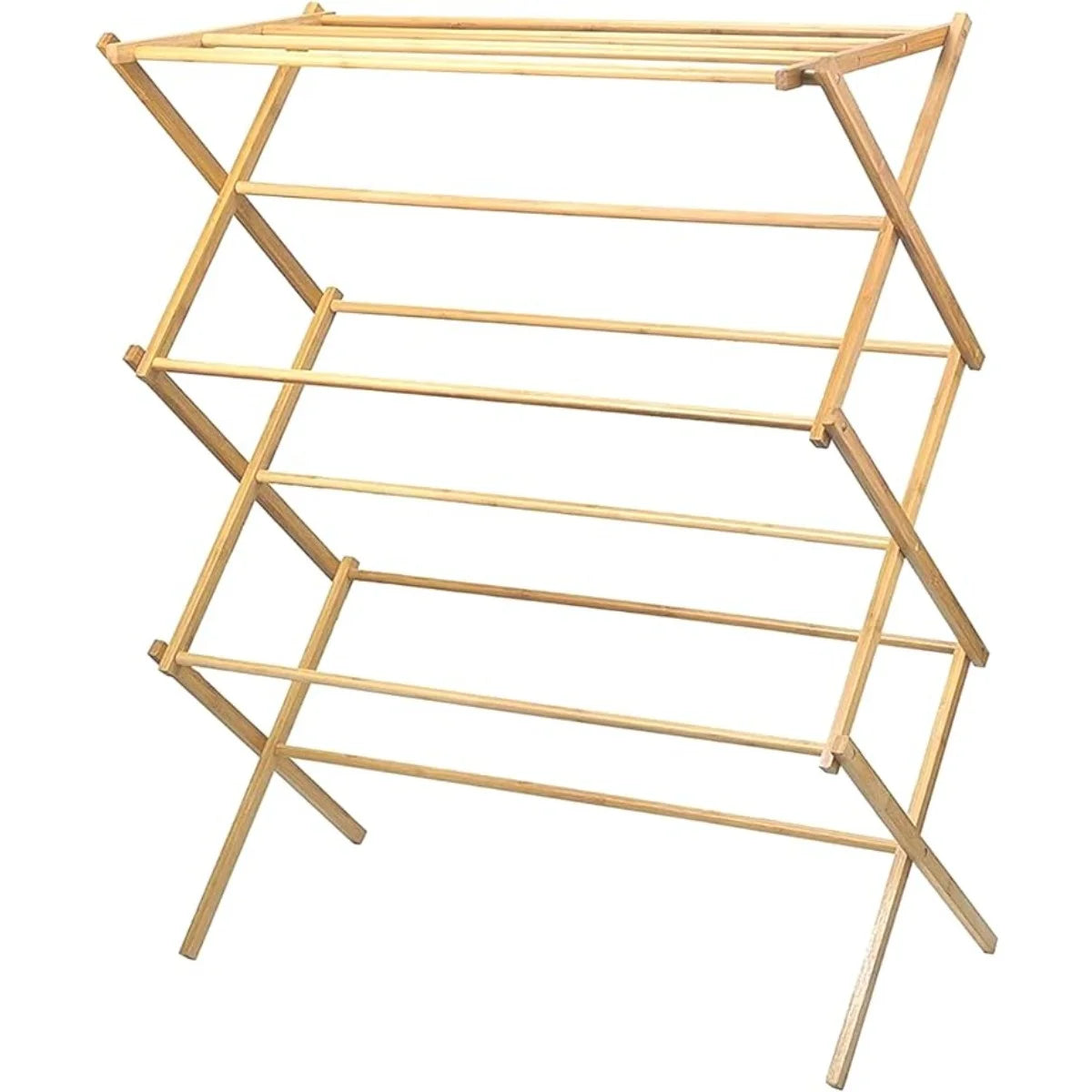 Collapsible Bamboo Clothes Drying Rack O3953