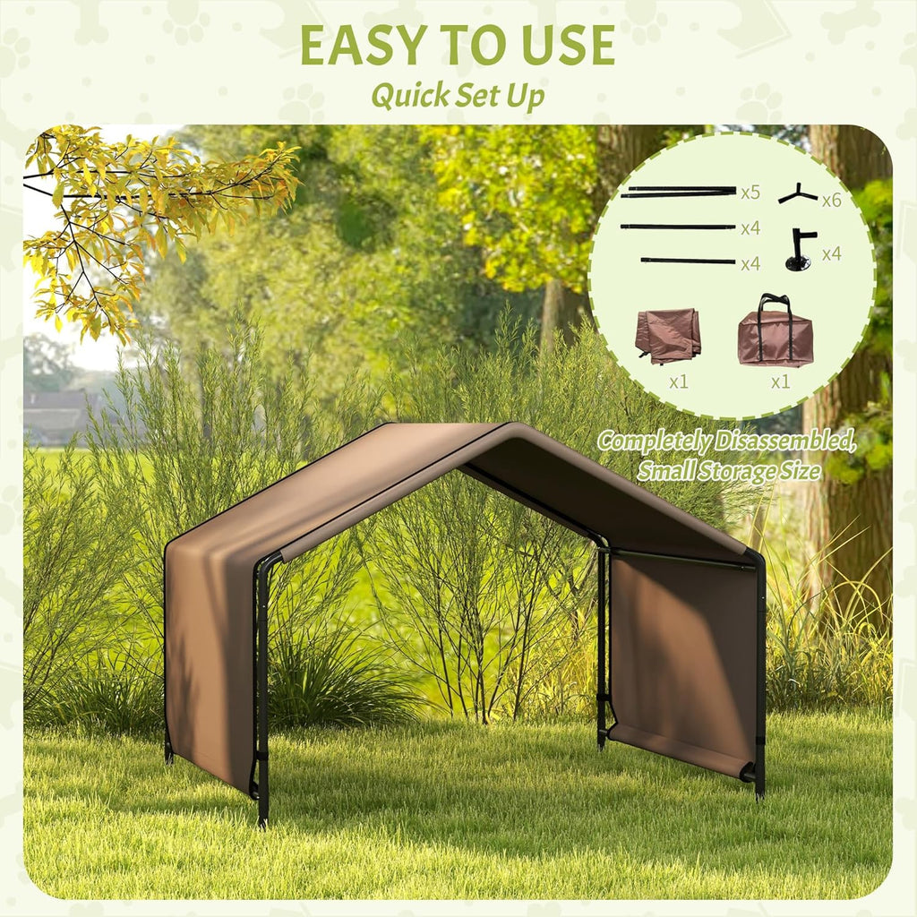 Brown Water Resistant Dog Tent R431482