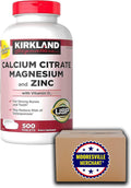 Kirkland Signature Calcium Citrate Magnesium and Zinc, 500 Tablets K5084
