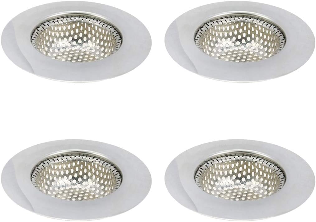 4 Pcs Stainless Steel Kitchen Sink Strainer Q937