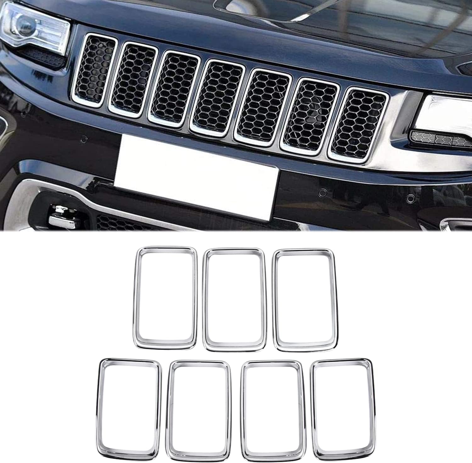 Black Clip-on Grille Inserts Trim Kit A1624