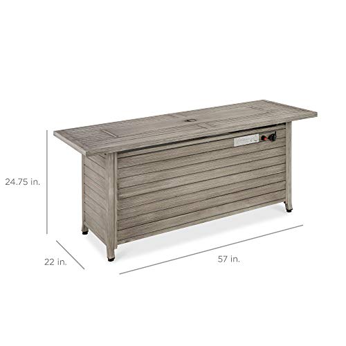 Gray Propane Gas Fire Pit Table T980181