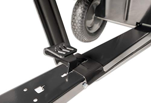 Black 750-Pound Max Utility Tow Behind Dump Cart H658
