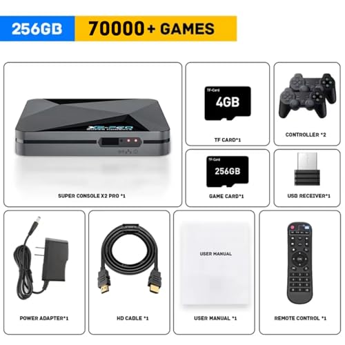 Retro Video Game Console with 70,000+ Games, Android 9.0 & EmuELEC 4.5, 4K HD S736