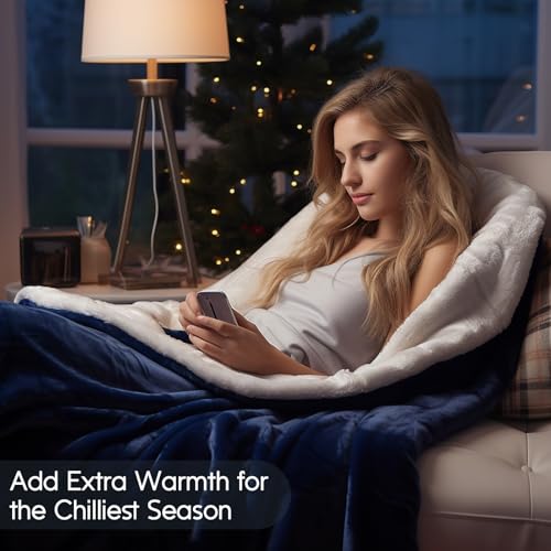 62" x 84" Soft Fleece Twin Size Electric Blanket X539740