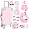 17Pcs 18 Inch Doll Clothes and Accessories Travel Play Set with Travel Pillow Camera J926827