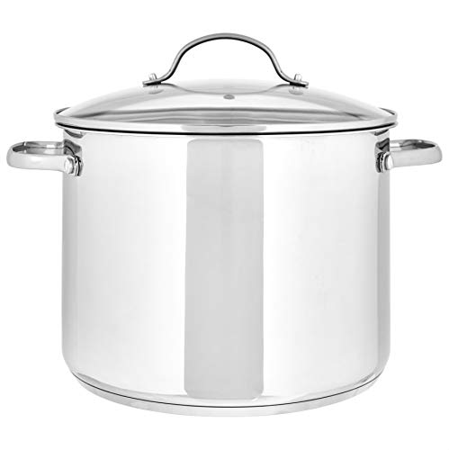 Stainless Steel Stock Pot with Lid, 8 Quart Z2563