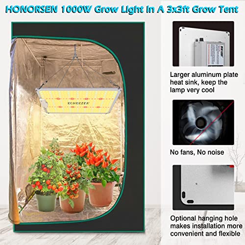 1000W LED Grow Light Full Spectrum with Timer H4417