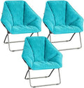 Teal Corduroy Foldable Accent Chair M2169
