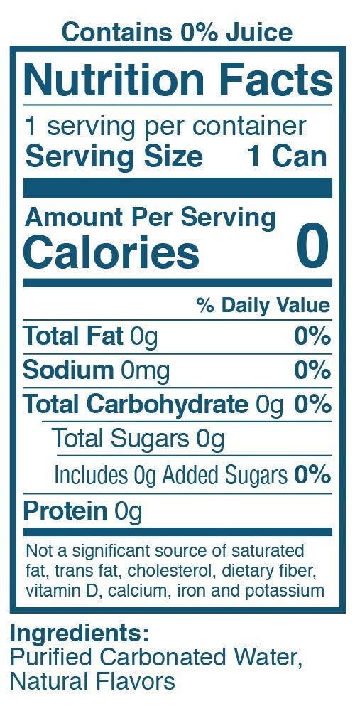 Sparkling Fruit Flavored Water, 12 Fl Oz, Pack of 24 U68175