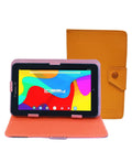 7 in. 2GB Ram 32GB Storage Android 10 Tablet with Brown Leather Case E26800