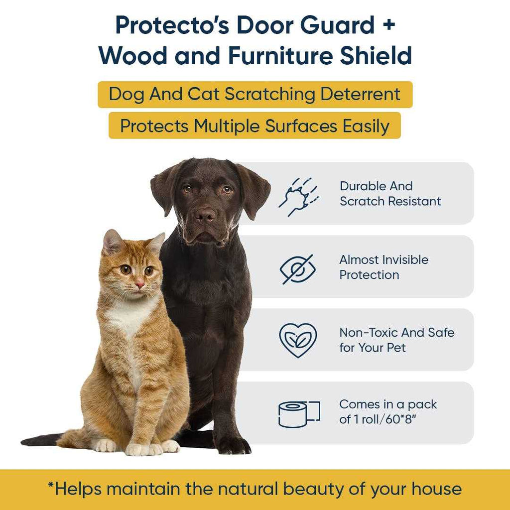 Pet Scratch Protector Door Guard Wood Furniture Shield T771668