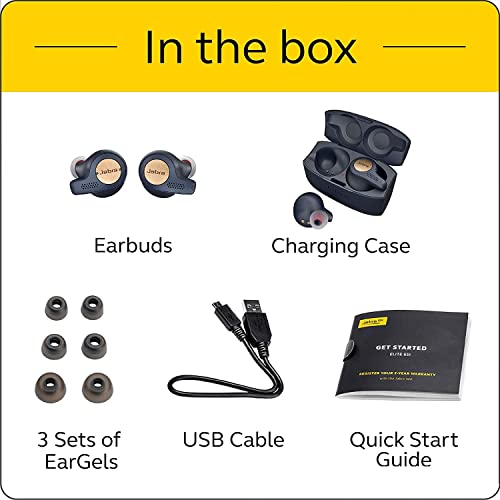 True Wireless Earbuds with Charging Case, Copper Black V5605