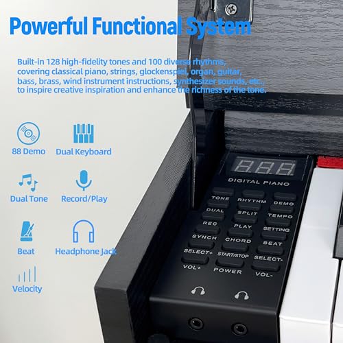 88 Keys Semi Weighted Digital Piano T349