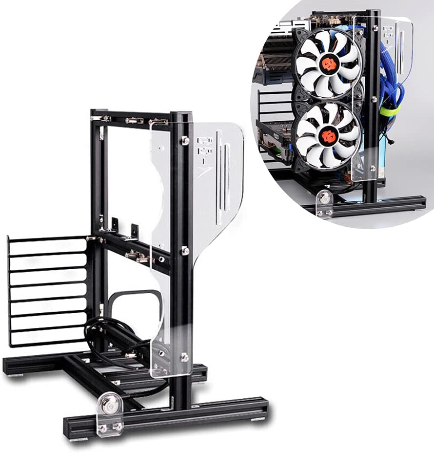 Open Bare Metal PC Motherboard Case Frame N198