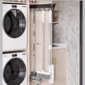 Multifunctional Slide Broom And Mop Organizer/storage, Hanging Garage Storage Rack (36cm/14.17inch) V1595