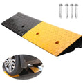 Black 39.3x9.8x4inch Rubber Curb Ramp O314