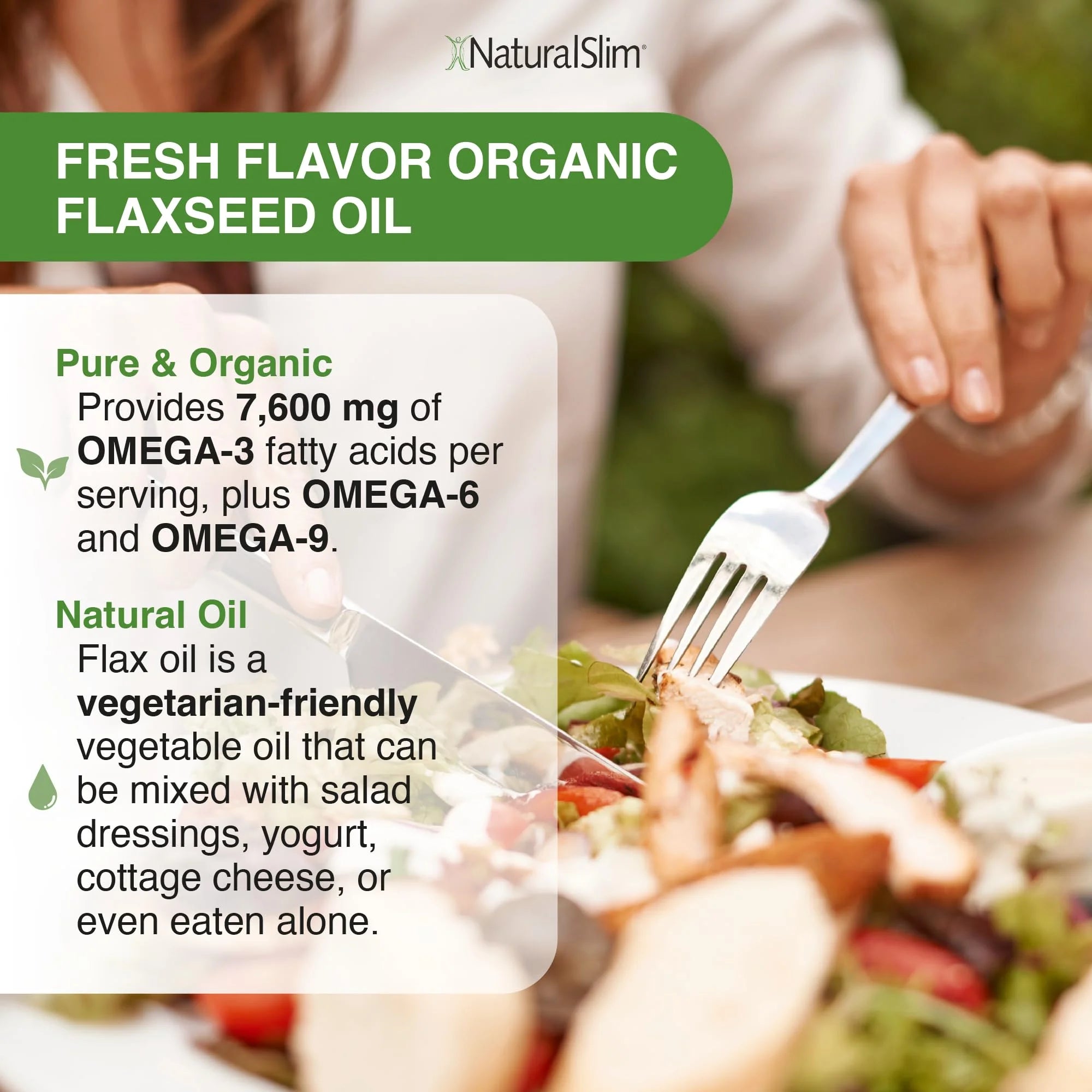 Organic Cold-Pressed Flaxseed Oil, 16 fl. Oz N604777