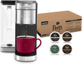 Stainless Steel Coffee Maker, 40 Count Variety Pack Coffee Pods U288