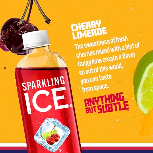 Black Raspberry Sparkling Water, 17 fl oz Bottles (Pack of 12) I288066