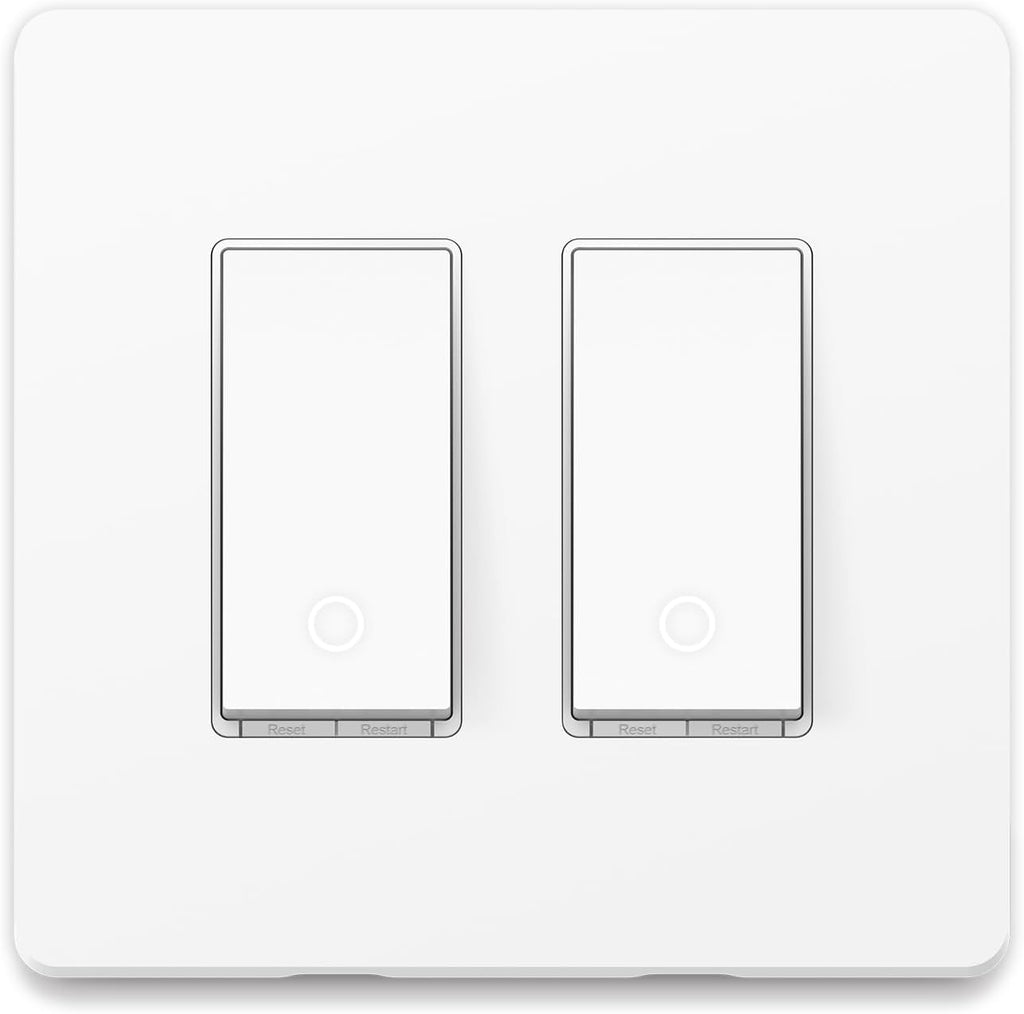 White 2-Gang Smart Light Switch S3314