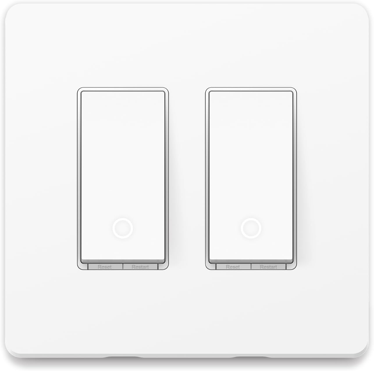 White 2-Gang Smart Light Switch S3314