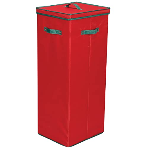 Medium Red Christmas Tree Ornament Storage Box C993