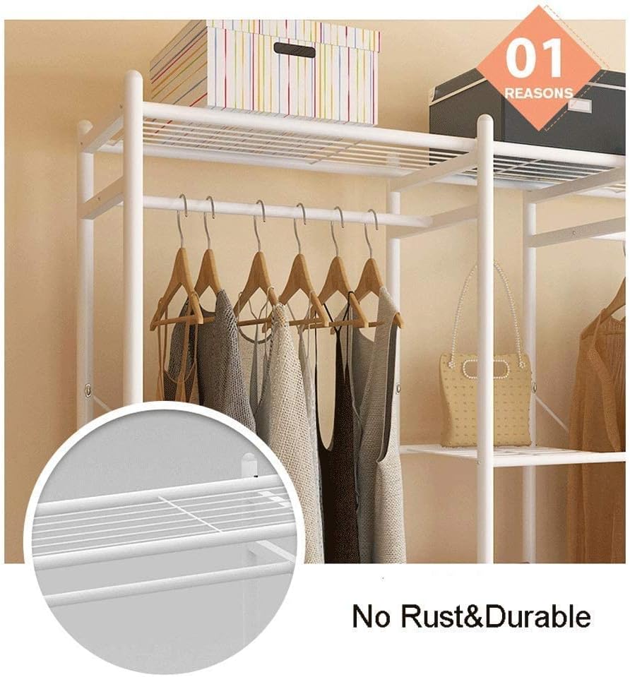 Wooden Coat Rack Stand with Shelves P16129