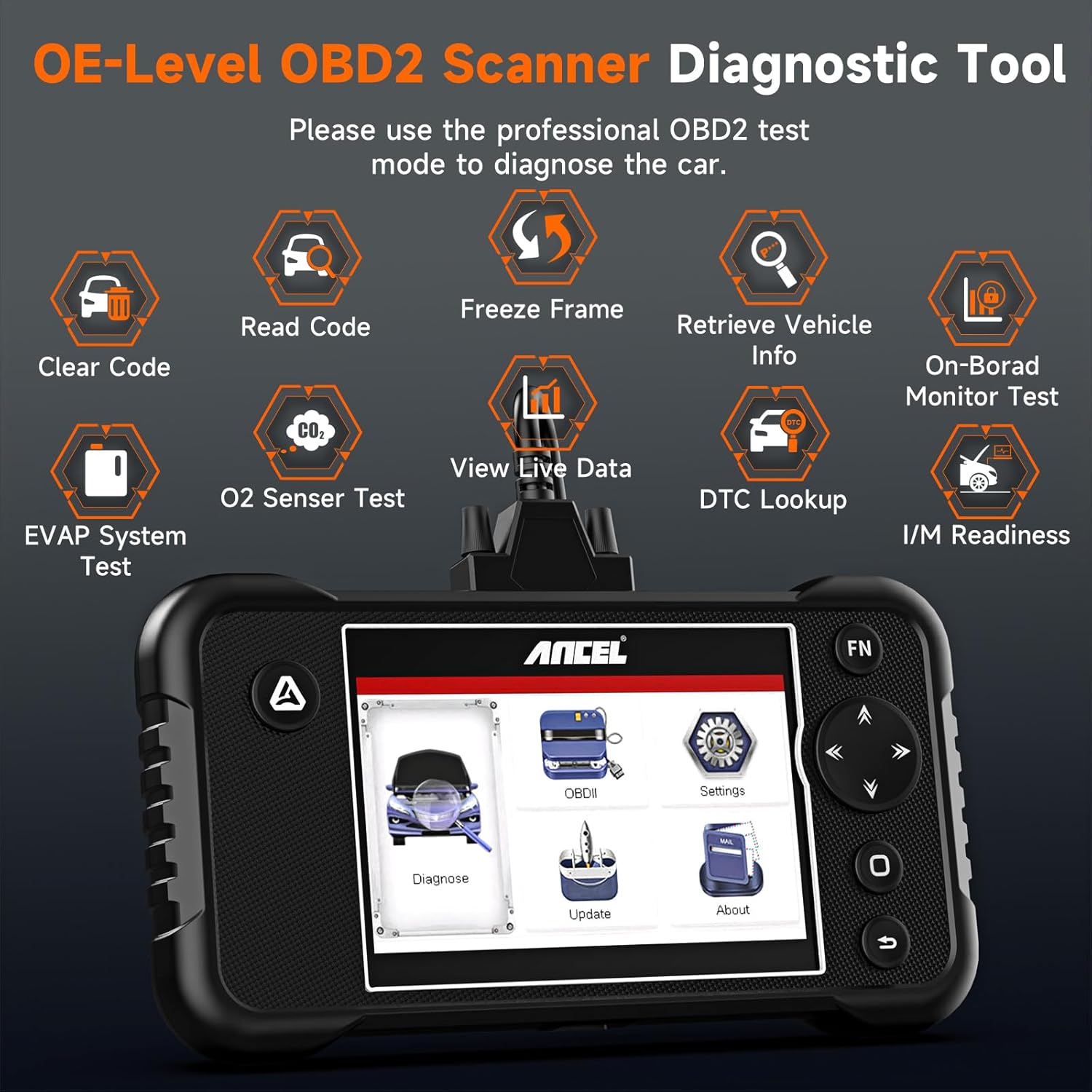 OBD2 Scanner Diagnostic Tool A882