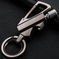 Metal Carabiner Bottle Opener Keychain Flint Fire Starter C806588