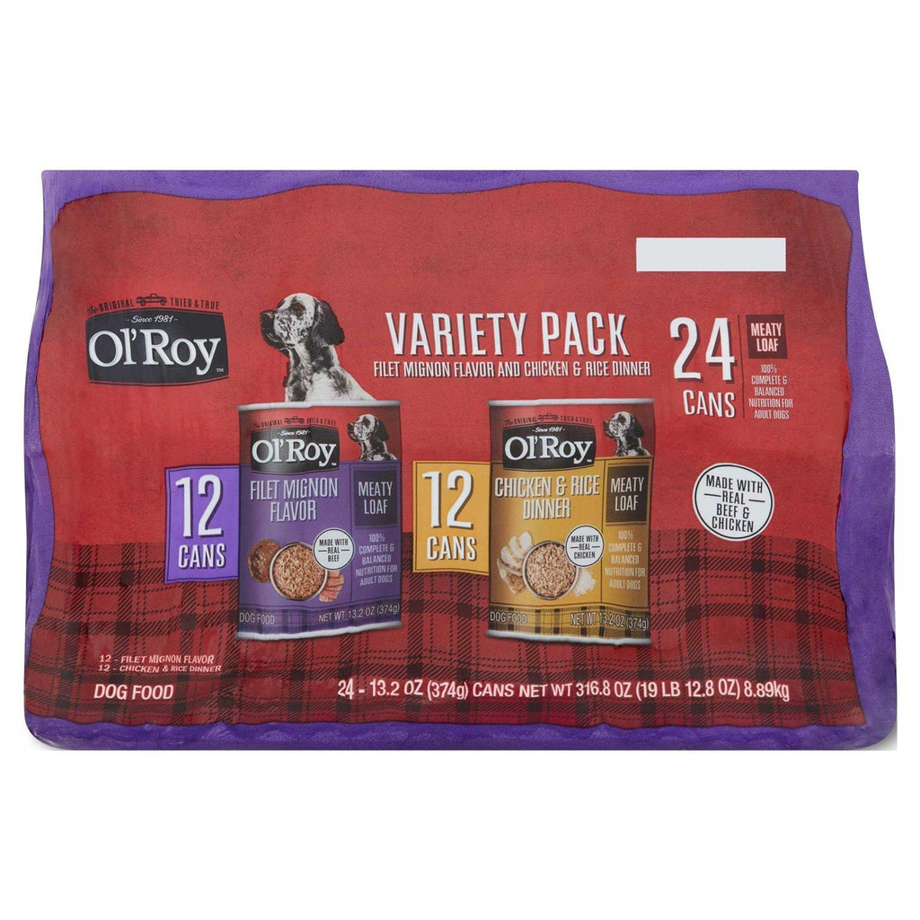 Meaty Loaf Wet Dog Food Variety Pack E460