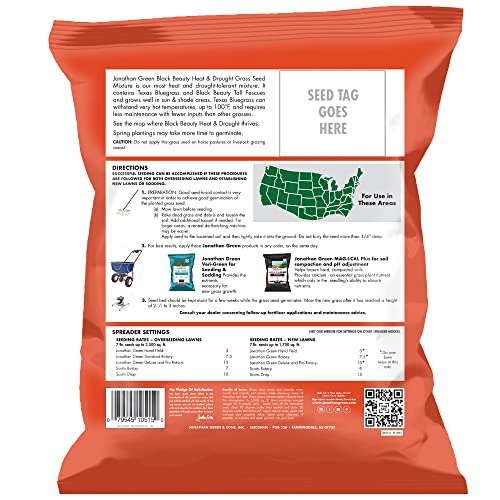 Black Beauty Heat & Drought Resistant Grass Seed (7 lb) Y90359