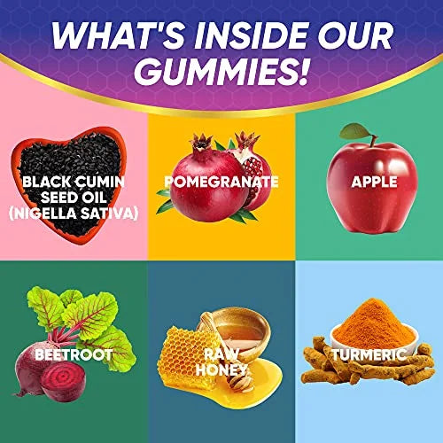 Black Seed Oil & Honey Gummies, 60 Gummies T35786