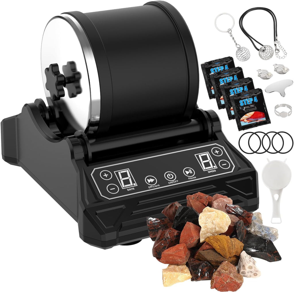 2.5lbs Rock Tumbler Kit with LCD Display Z820383