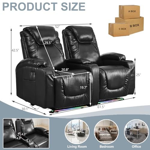 Blue Power Reclining Loveseat Sofa A471260