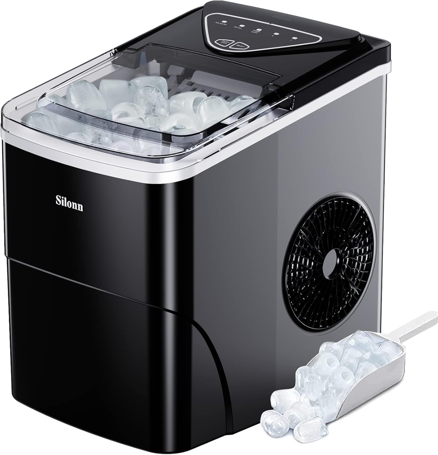 Ice Maker Countertop and Water Filter Pitcher with Filter Change Indicator and 1 Elite Filter G405