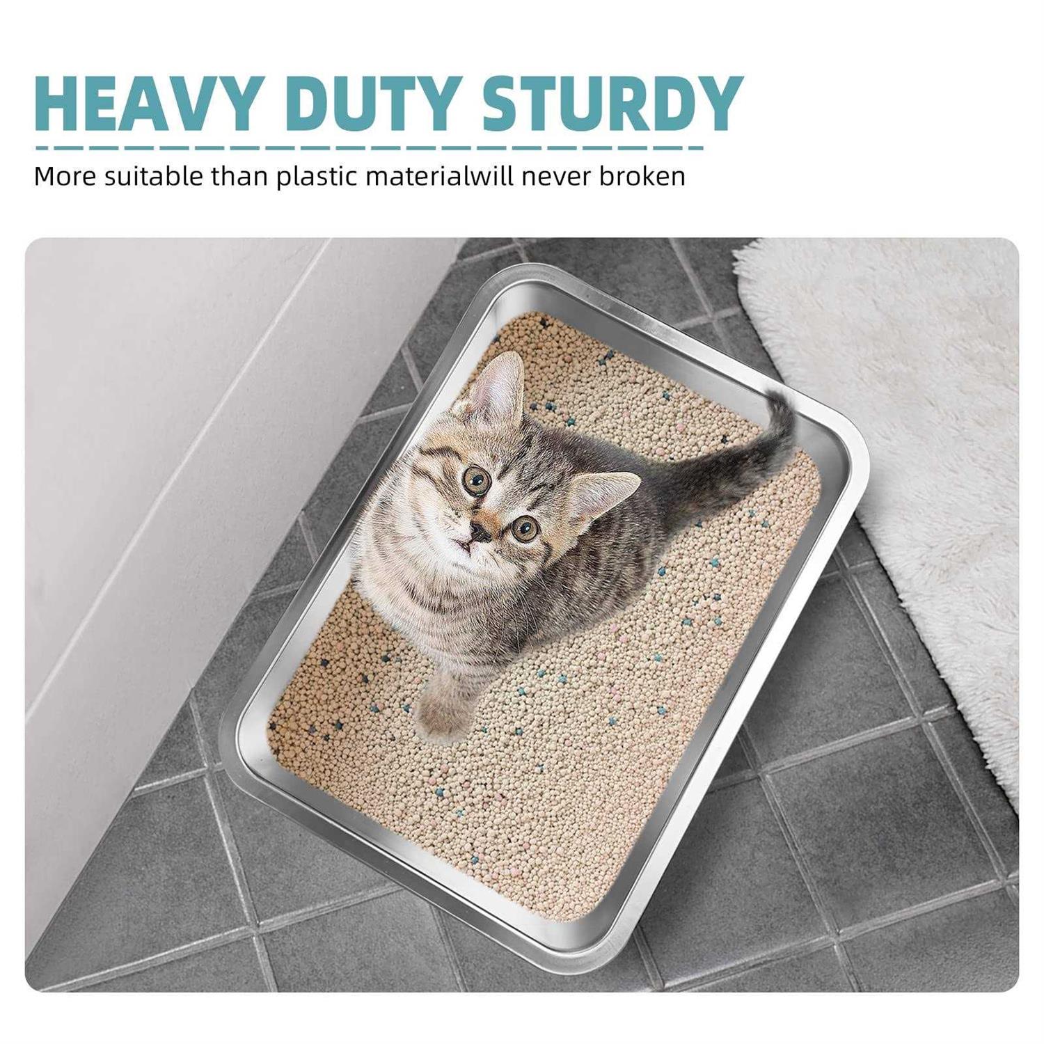 Stainless Steel Litter Box Y67626
