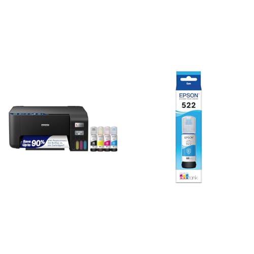 Black Wireless All-in-One Supertank Printer with Scan and Copy V958557