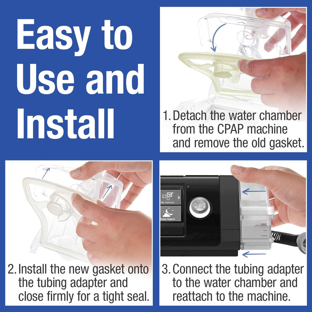 [2 Pack] Replacement Gaskets for ResMed AirSense 10 Water Chamber O3071