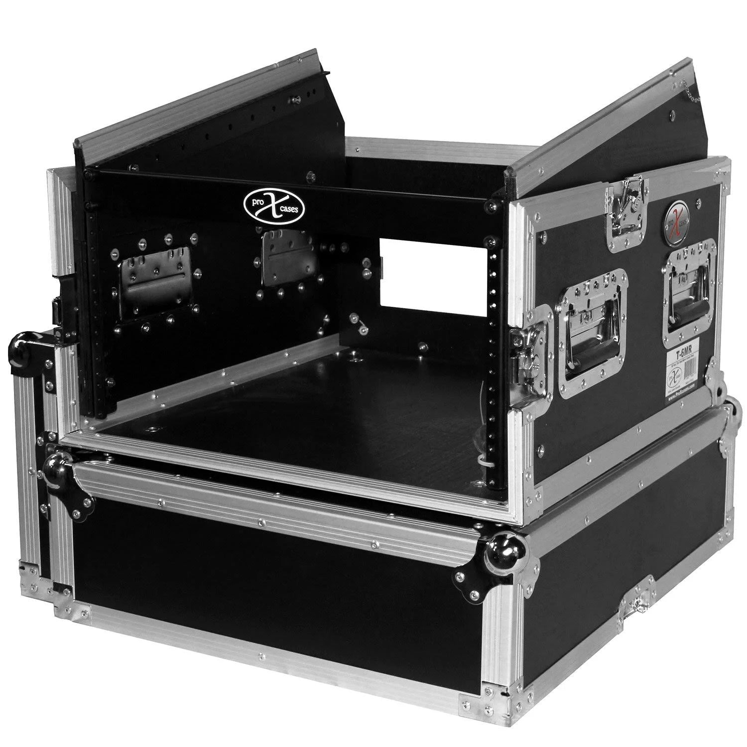 6U Rack x 10U Top Mixer DJ Combo Flight Case H77772
