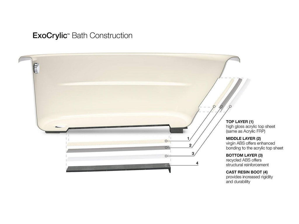 Ice Grey Drop-In Bath G722602